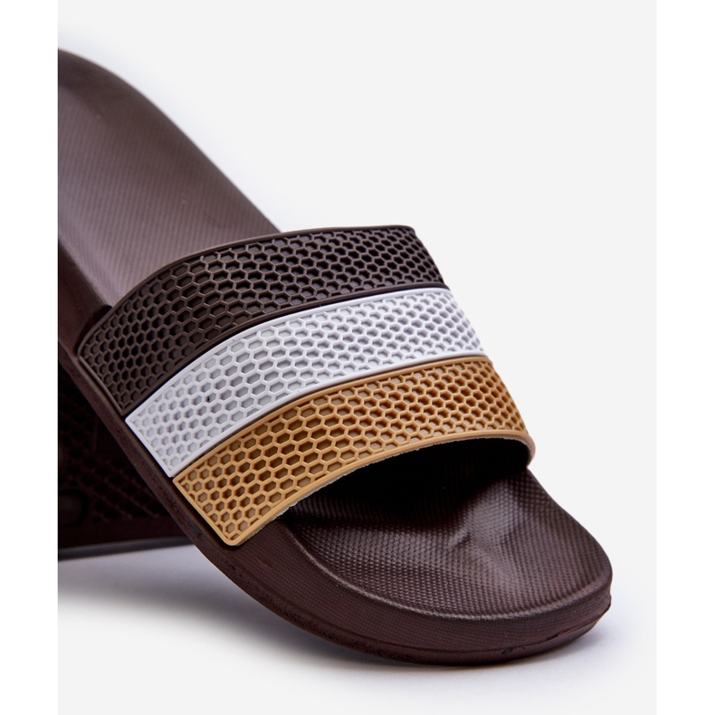 Klassiset miesten varvastossut hihnoilla, ruskea Sylri 2