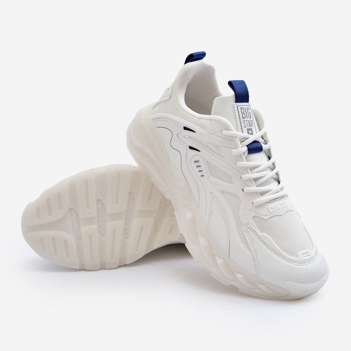 Miesten tennarit HI-POLY System Big Star -urheilukengät NN174383 Valkoinen 2