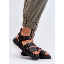 Naisten Eco-nahkasandaalit Big Star NN274065 Musta 2