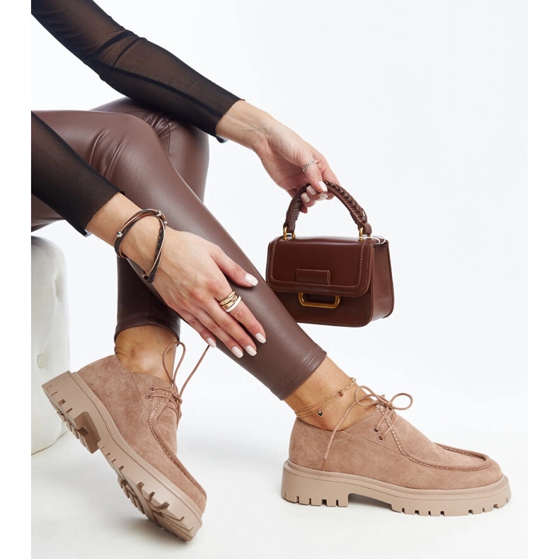 Ruskeat mokkanahkaiset klassiset Keiko-kengät 1