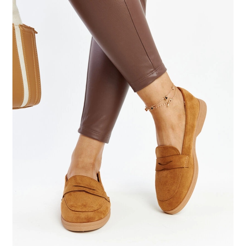 Ruskeat mokkanahkaiset Nibras-loaferit 1