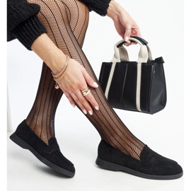 Mustat mokkanahkaiset Nibras-loaferit 1