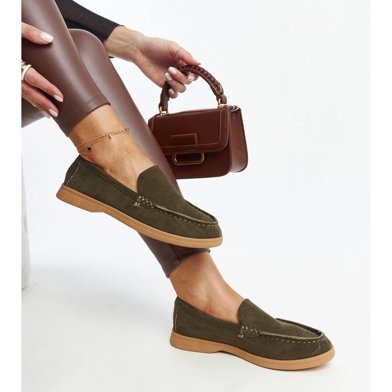 Rumayn tummanvihreät mokkanahkakengät 1