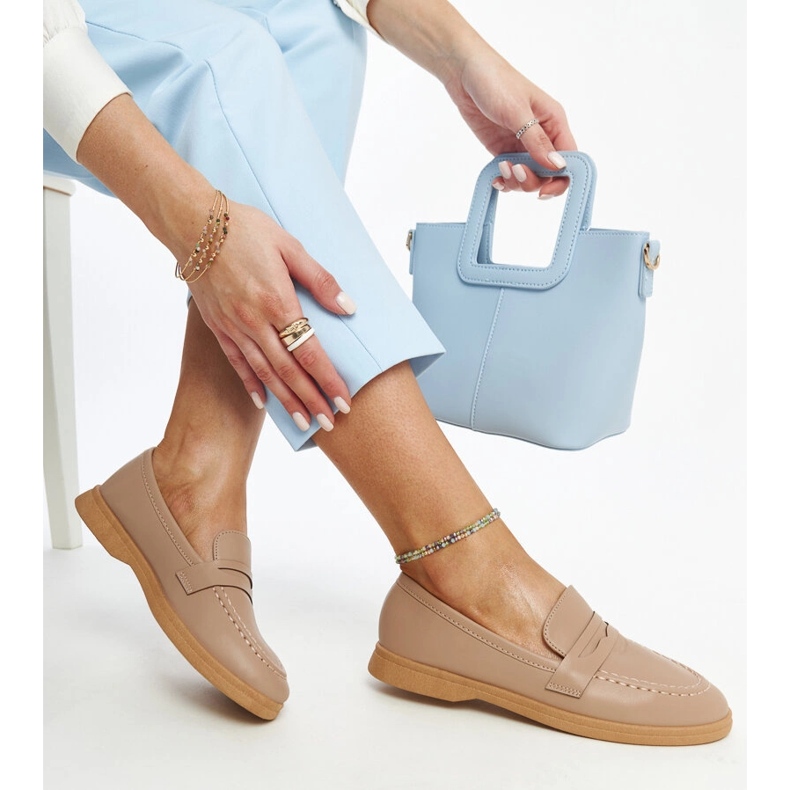 Ruskeat klassiset Nawrah mokasiinit 1