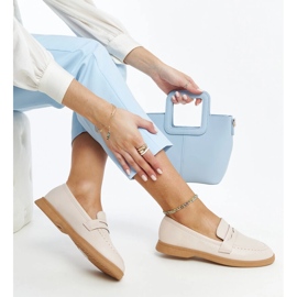 Vaaleanbeige klassiset Nawrah mokasiinit 1