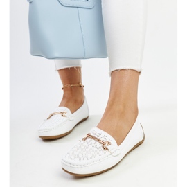 Adilan valkoiset mokasiinit koristesoljella valkoinen 1