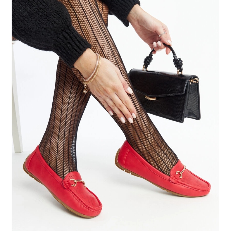 Adilan punaiset mokasiinit koristesoljella punainen 1