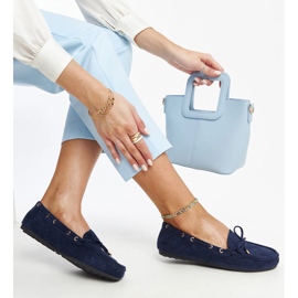 Aneesan tummansiniset mokkanahkaat sininen 1