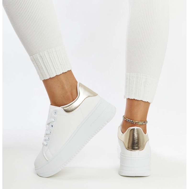 Valkoiset Ottavia alustan urheilukengät valkoinen 1