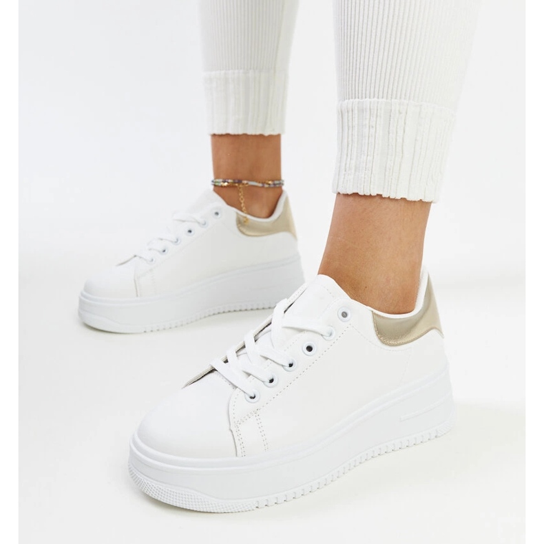 Valkoiset Ottavia alustan urheilukengät valkoinen 2