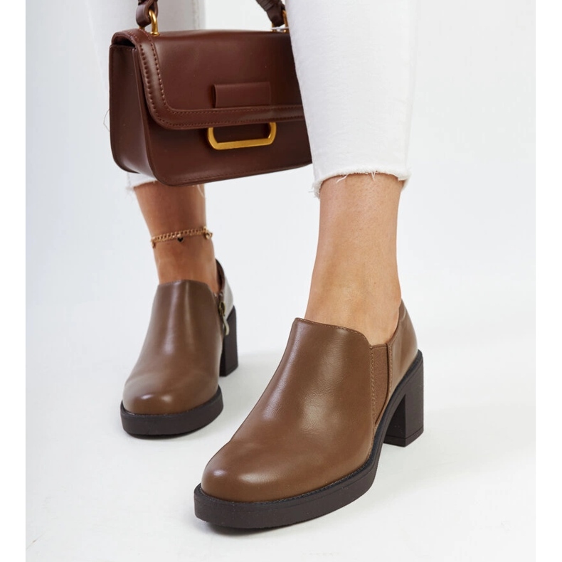 Ruskeat Lavian korkokengät 1