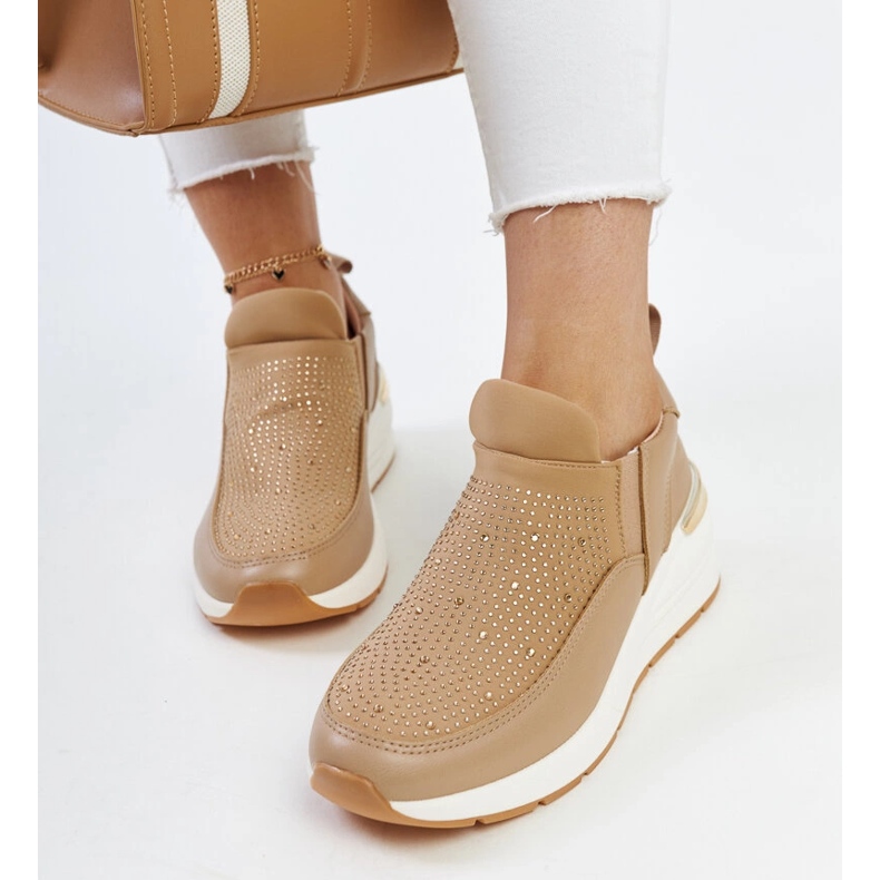 Ashleey ruskeat wedge-lenkkarit strassilla 1