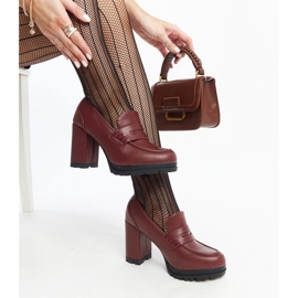 Saudan viininpunaiset korkokengät punainen 1