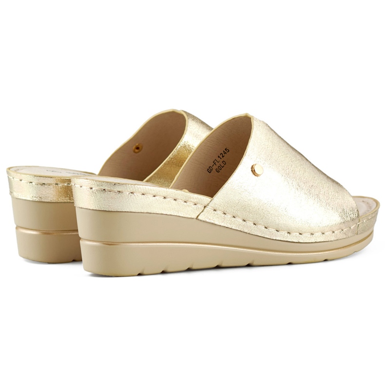 Kultaiset mukavat naisten kiila sandaalit kultainen 1