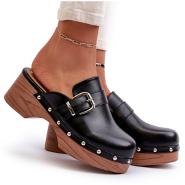 Naisten mustat Seprilla-kengät soljella 9