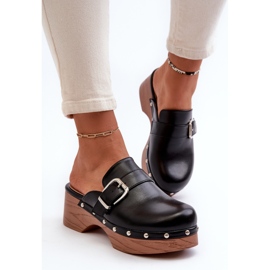 Naisten mustat Seprilla-kengät soljella 4