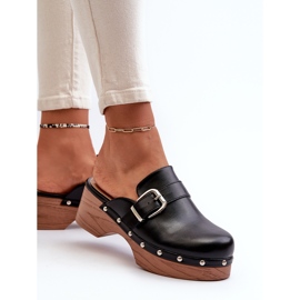 Naisten mustat Seprilla-kengät soljella 5