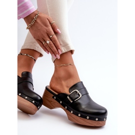 Naisten mustat Seprilla-kengät soljella 7