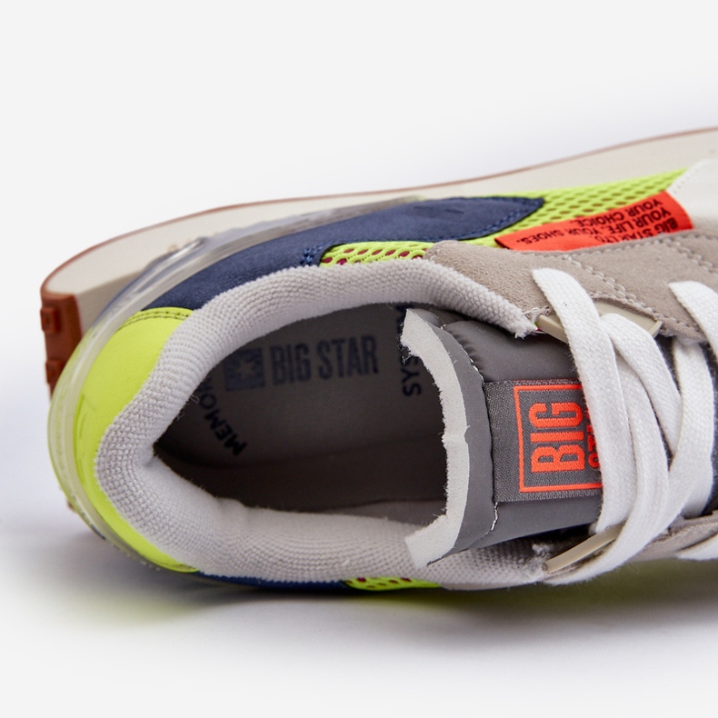 Miesten urheilulenkkarit Memory Foam System Big Star NN174344 harmaa 2