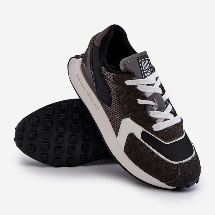 Miesten Memory Foam System Big Star -urheilulenkkarit NN174347 musta 2