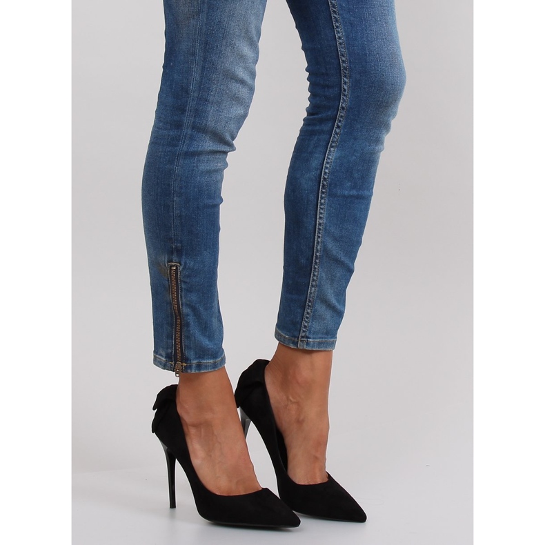 Mokkakorkokengät rusetilla LE035 Musta 1