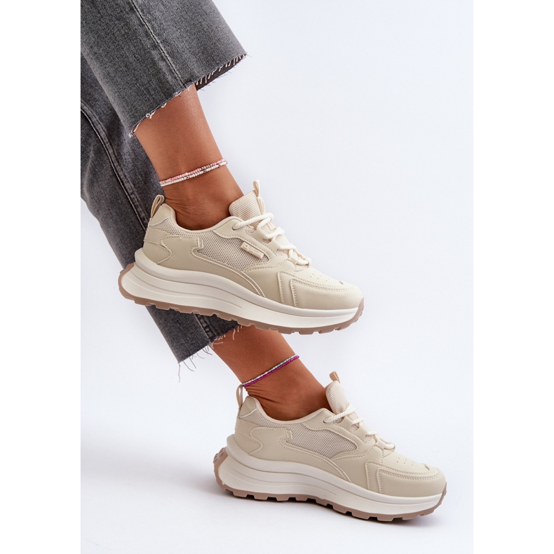 HI-POLY System Big Star naisten tennarit NN274A105 beige 2