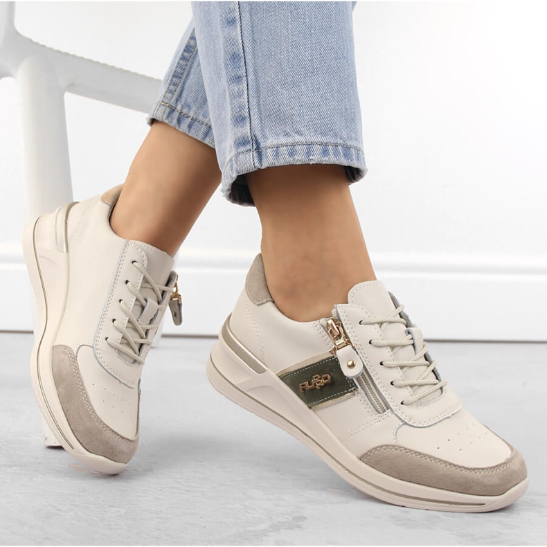 Beiget nahkaiset naisten kiilaurheilukengät Filippo DP6083 1