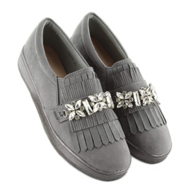 Sliponit helmipohjassa t277p Harmaa 2