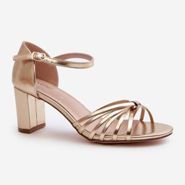 Evento Naisten kultaiset Pyrrette-korkokengät kultainen 2