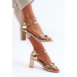 Evento Naisten kultaiset Pyrrette-korkokengät kultainen 1