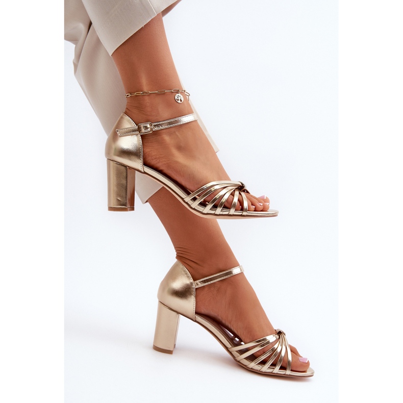 Evento Naisten kultaiset Pyrrette-korkokengät kultainen 1