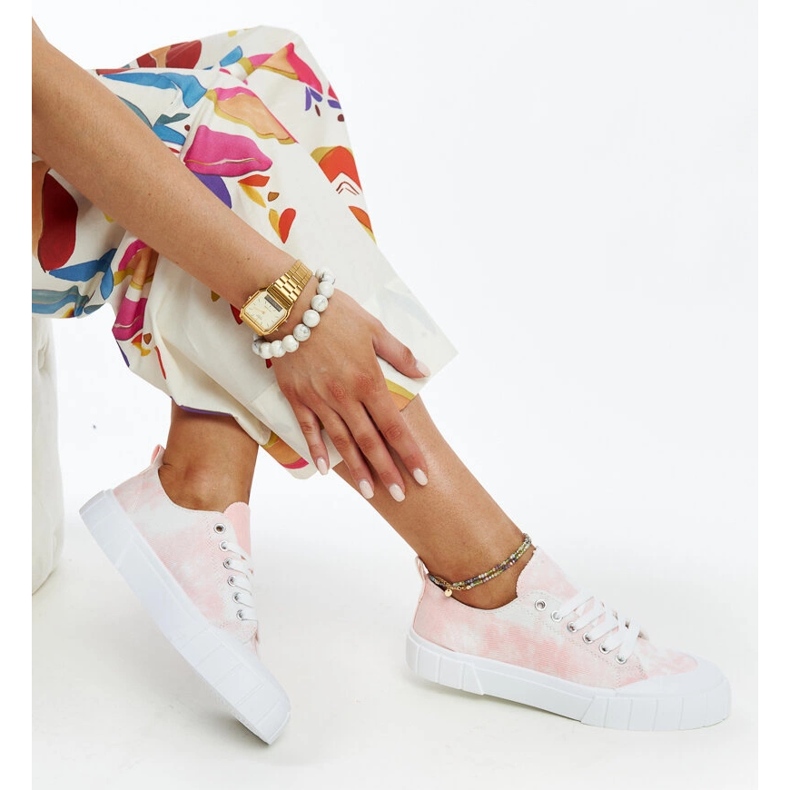 Pinkit Jerina kangaslenkkarit vaaleanpunainen 1