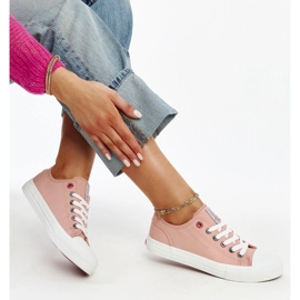 Vaaleanpunaiset naisten Cross Jeans -lenkkarit vaaleanpunainen 1