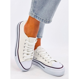 Fargis White naisten klassiset tennarit valkoinen 2