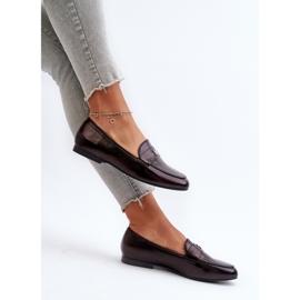 Naisten tasakorkoiset mokasiinit, musta Sylvaine 1