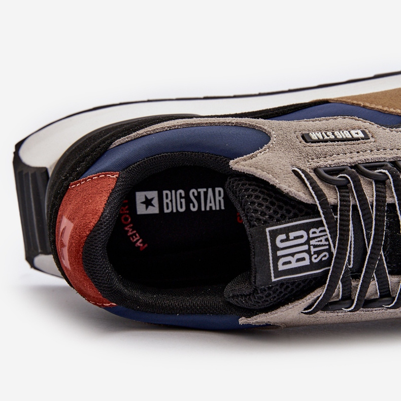 Miesten tennarit Big Star NN174320 Memory Foam System beige-sininen 1