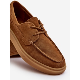 Suede miesten Brogues Moccasins Big Star NN174198 Camel ruskea 2