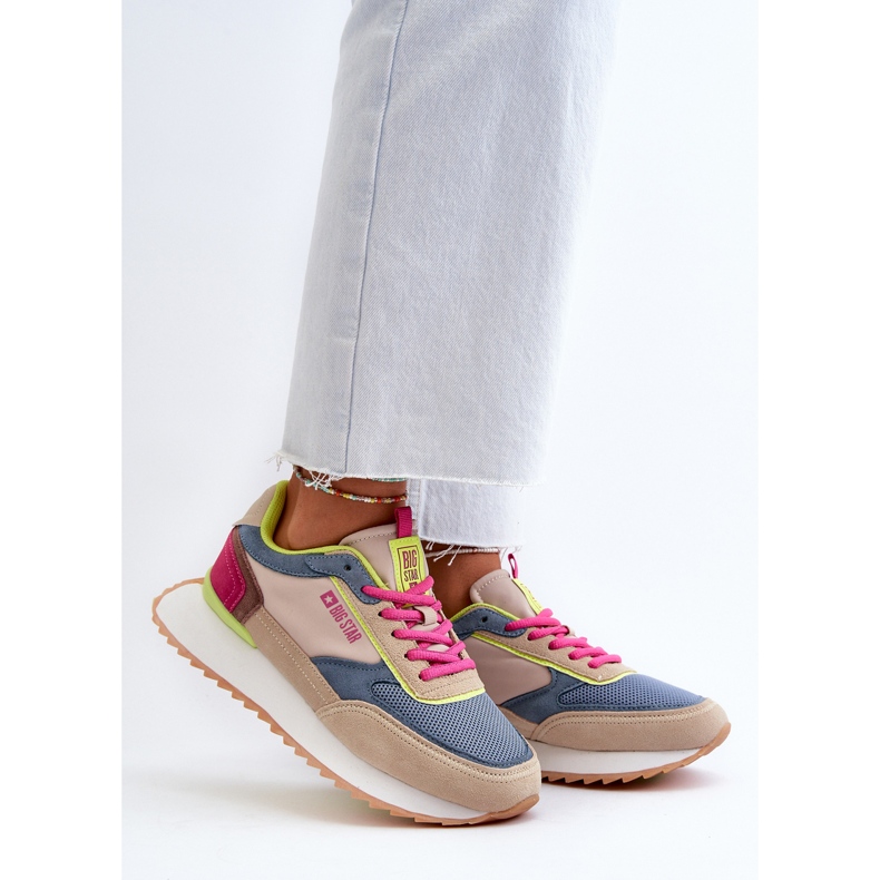 Naisten lenkkarit Memory Foam System Big Star NN274692 Monivärinen sininen 2