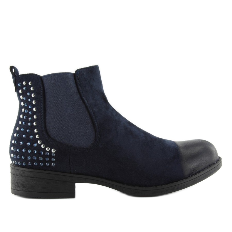 JAX3251 siniset Jodhpur-saappaat nastoilla tummansininen 1