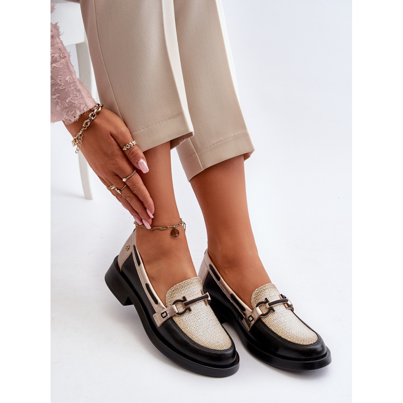 Nahkaiset mokasiinit Naisten kengät Maciejka 06493-01 Musta 1