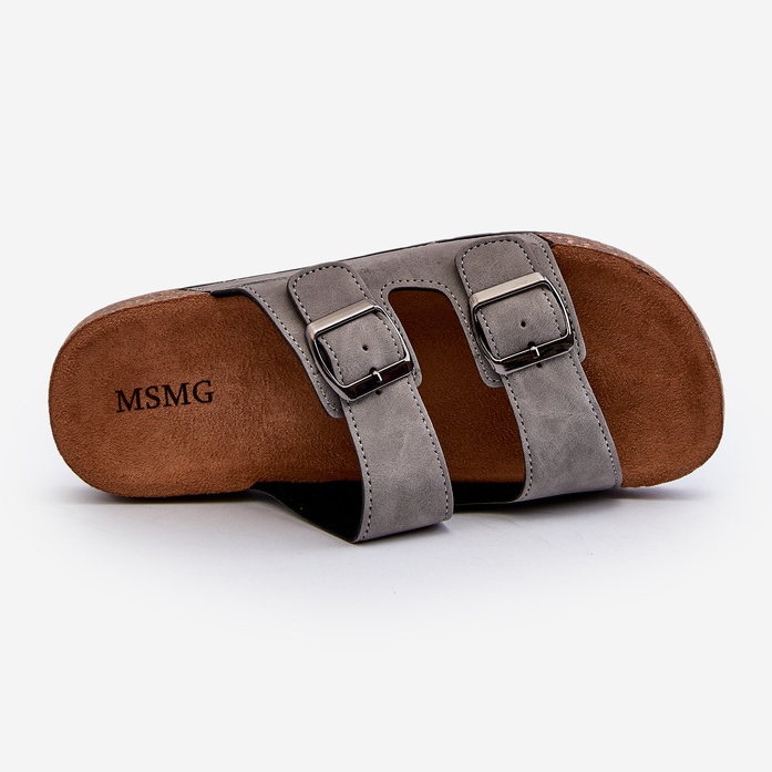 Miesten varvastossut korkkipohjalla, Grey Rosawia harmaa 1