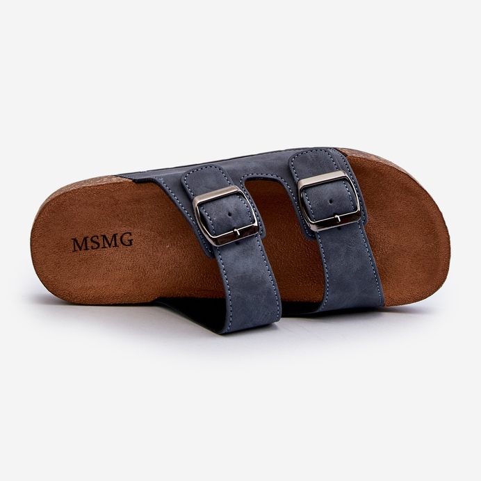 Miesten varvastossut korkkipohjalla, laivastonsininen Rosawia 1