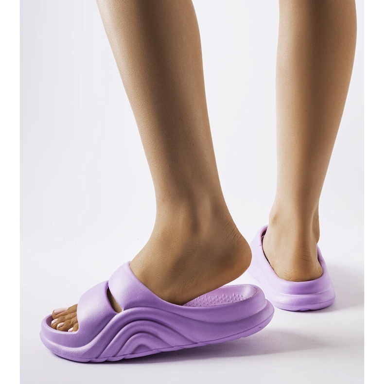 Geneven violetit kumiset varvastossut violetti 2