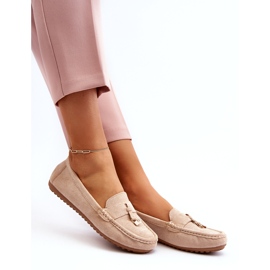 Naisten mokkanahka Classic Moccasins beige 3