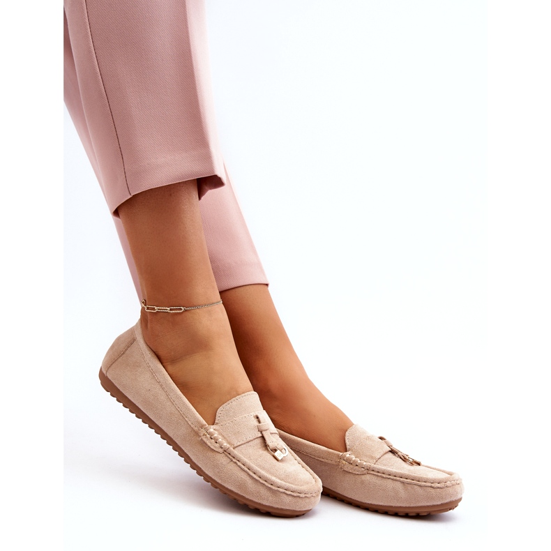 Naisten mokkanahka Classic Moccasins beige 3