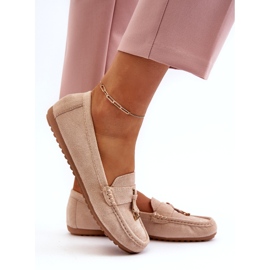 Naisten mokkanahka Classic Moccasins beige 2