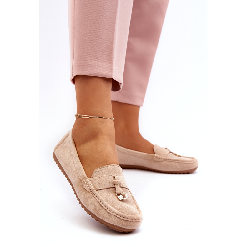 Naisten mokkanahka Classic Moccasins beige 1