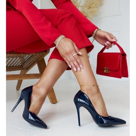 Tummansiniset patentoidut korkkarit, joissa on Jadoin-nahkainen sisäosa sininen 1