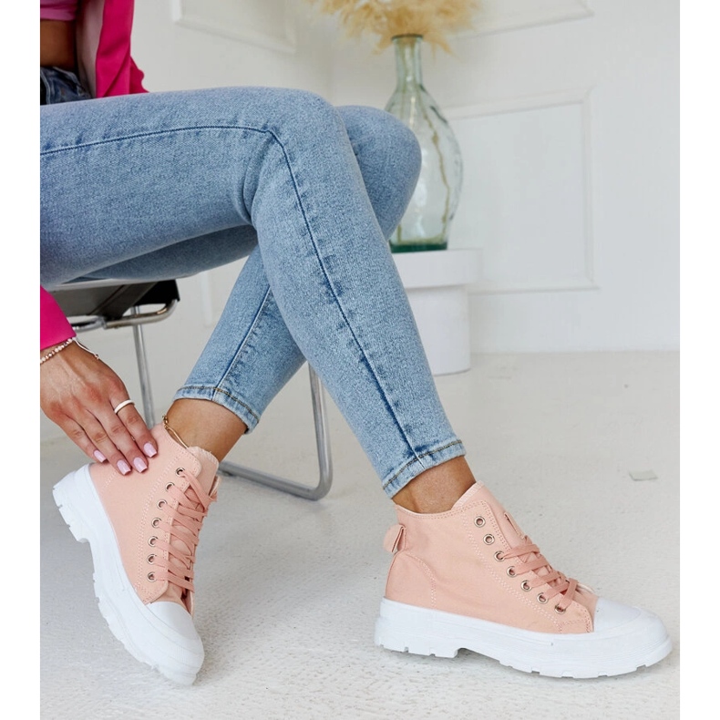 Korkean pinkit massiiviset Alhandra-lenkkarit vaaleanpunainen 1