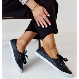 Tummansiniset lenkkarit Knudsenin ekonahkaa sininen 1